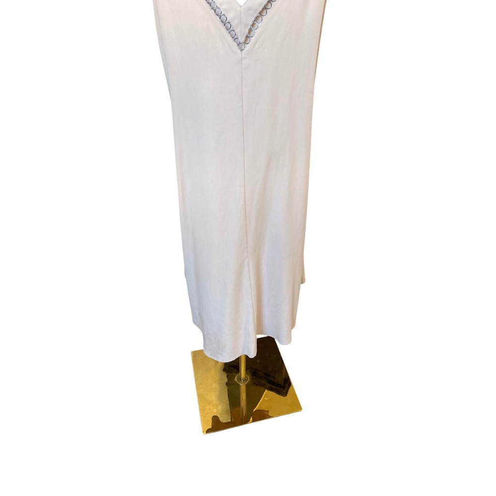 Free People Boho Slip Dress Size M Lagenlook Festival Coastal Chic Clean Girl - Picture 10 of 13